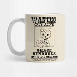 Cute Baby Fox Wanted Poster Mug